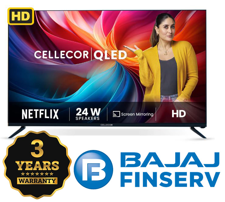 Cellecor 3 Year Warranty CK-32H PRO HD TV QLED  